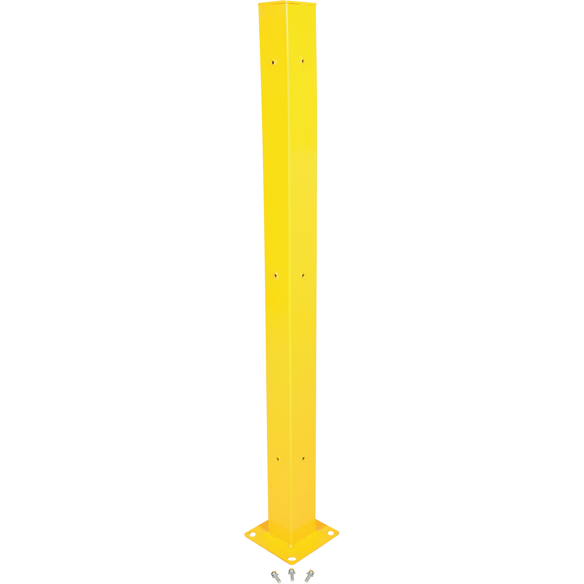 Vestil Guard Rail System Tubular Post - 72in. Height, Steel, Yellow, Model# GR-H2R-DI-TP72-YL